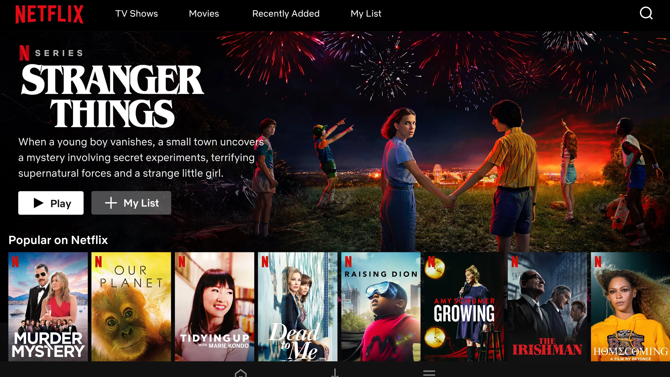 Ukázka amerického Netflixu přes VPN